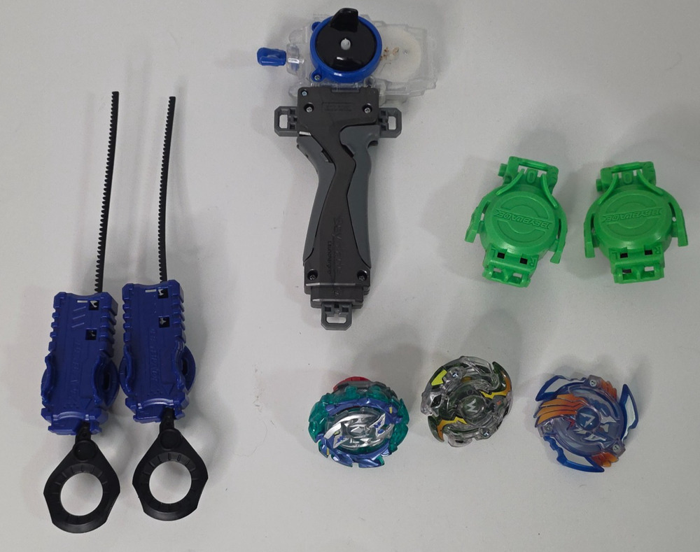 Beyblade Launchers & Mixed Battle Top Parts Lot Ripcords Handle Grip Accessories